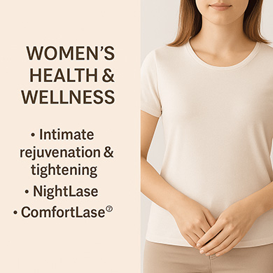 Intimate rejuvenation and tightening, nightase and comfortlase wwith Fotona